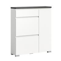 Omara Za Čevlje Shoelove, Bela, Siva - srebrne barve/siva, Moderno (95/109/27cm)