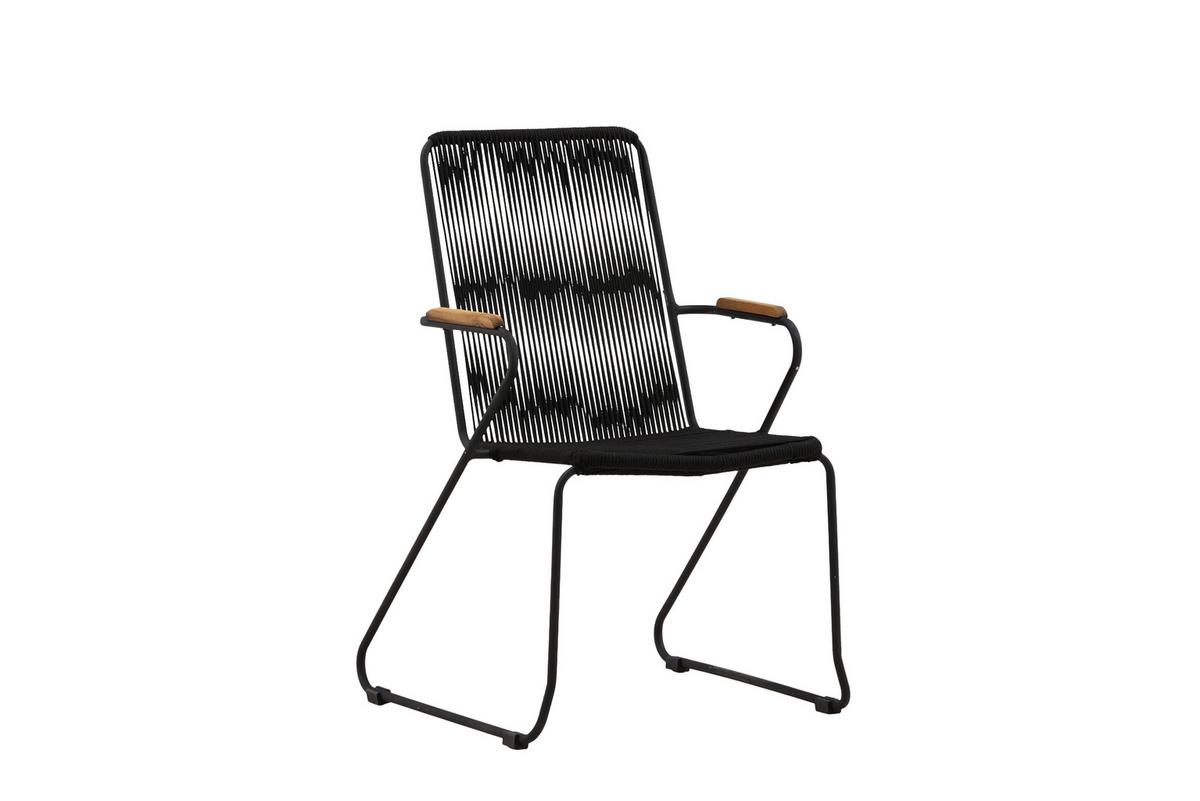 GARTENSESSEL BOIS - Schwarz, KONVENTIONELL, Metall (55/82/51cm) - Gardenson