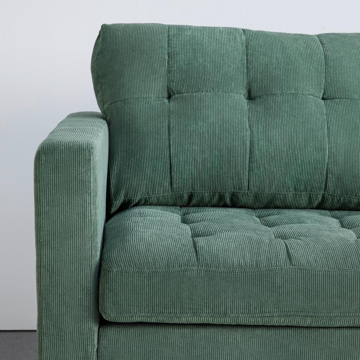 Wohnlandschaft Lillehammer in Grün/Schwarz - Schwarz/Grün, Modern, Holz/Textil (217/80/149cm) - Based