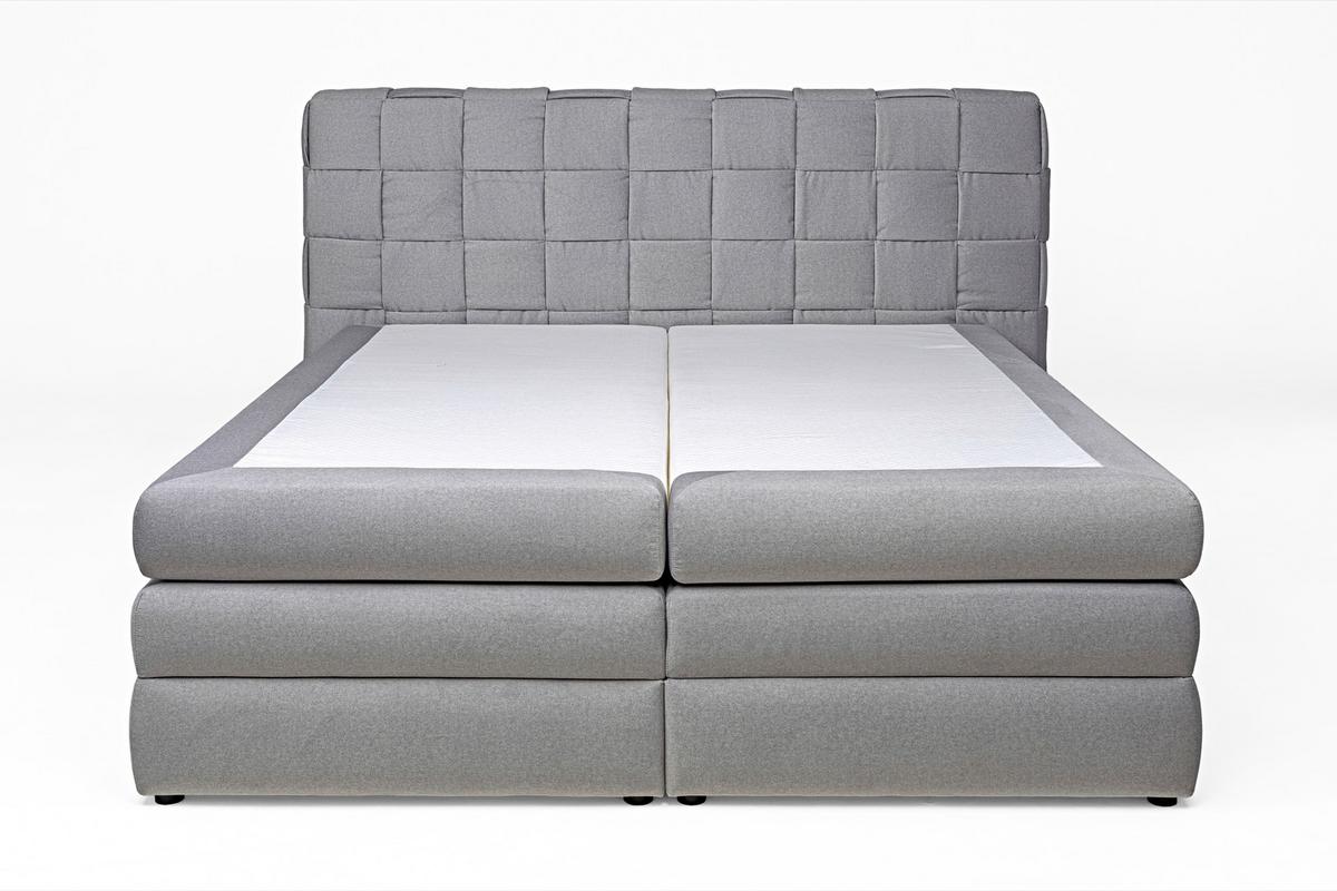 Boxspring Krevet Gusto - bež/crna, Trend, drvni materijal/drvo (160/200cm) - Premium Living