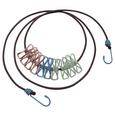 Wäscheleine Simply aus Gummi/Metall - Blau/Anthrazit, KONVENTIONELL, Kunststoff/Metall (190-240cm) Wäscheleine Simply aus Gummi/Metall - Blau/Anthrazit, KONVENTIONELL, Kunststoff/Metall (190-240cm)