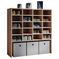 Schuhschrank Hinsol XL Eichefarben ca. 92x99x33 cm - Eichefarben, KONVENTIONELL, Holzwerkstoff (92/99/33cm) - MID.YOU