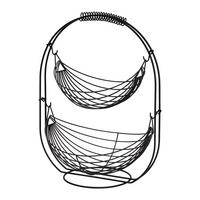 Obstschale Dirk Schwarz matt - Schwarz, KONVENTIONELL, Metall (33.5/26.5/44cm) - Mömax