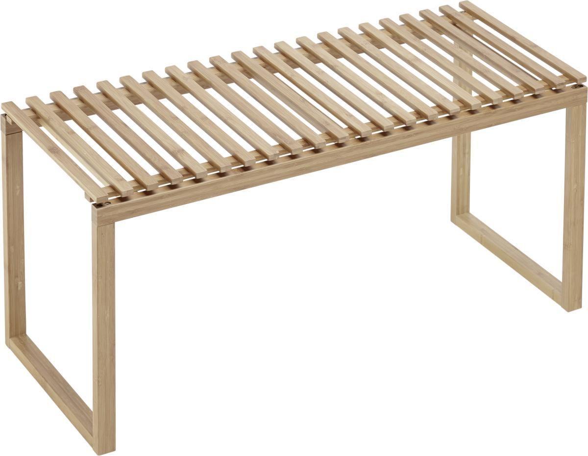 Bank Buchefarben 'Mirella' - Buchefarben, MODERN, Holz (90/44/36cm) - Bessagi Home