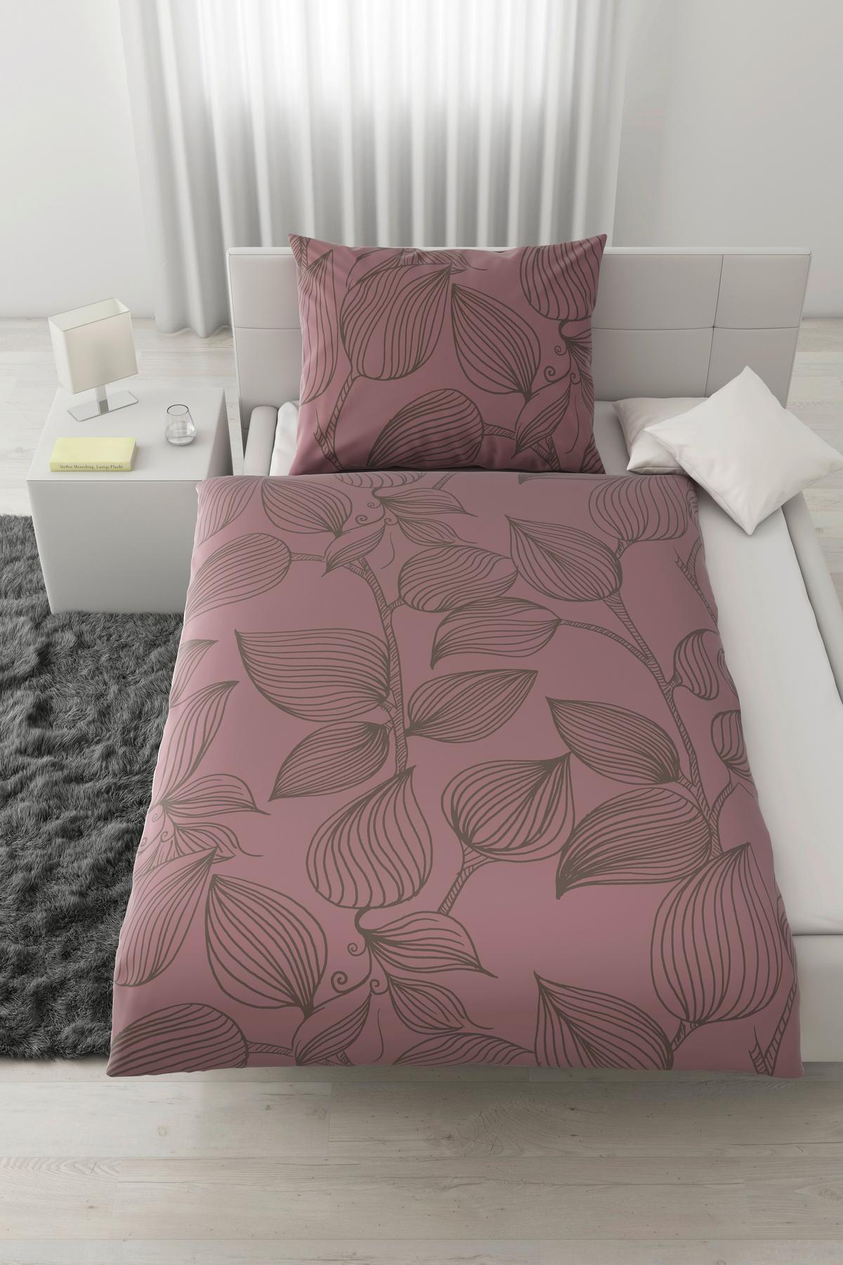 Bettwäsche Green House Mauve ca. 140x200cm - Mauve, Textil (140/200cm) - Modern Living