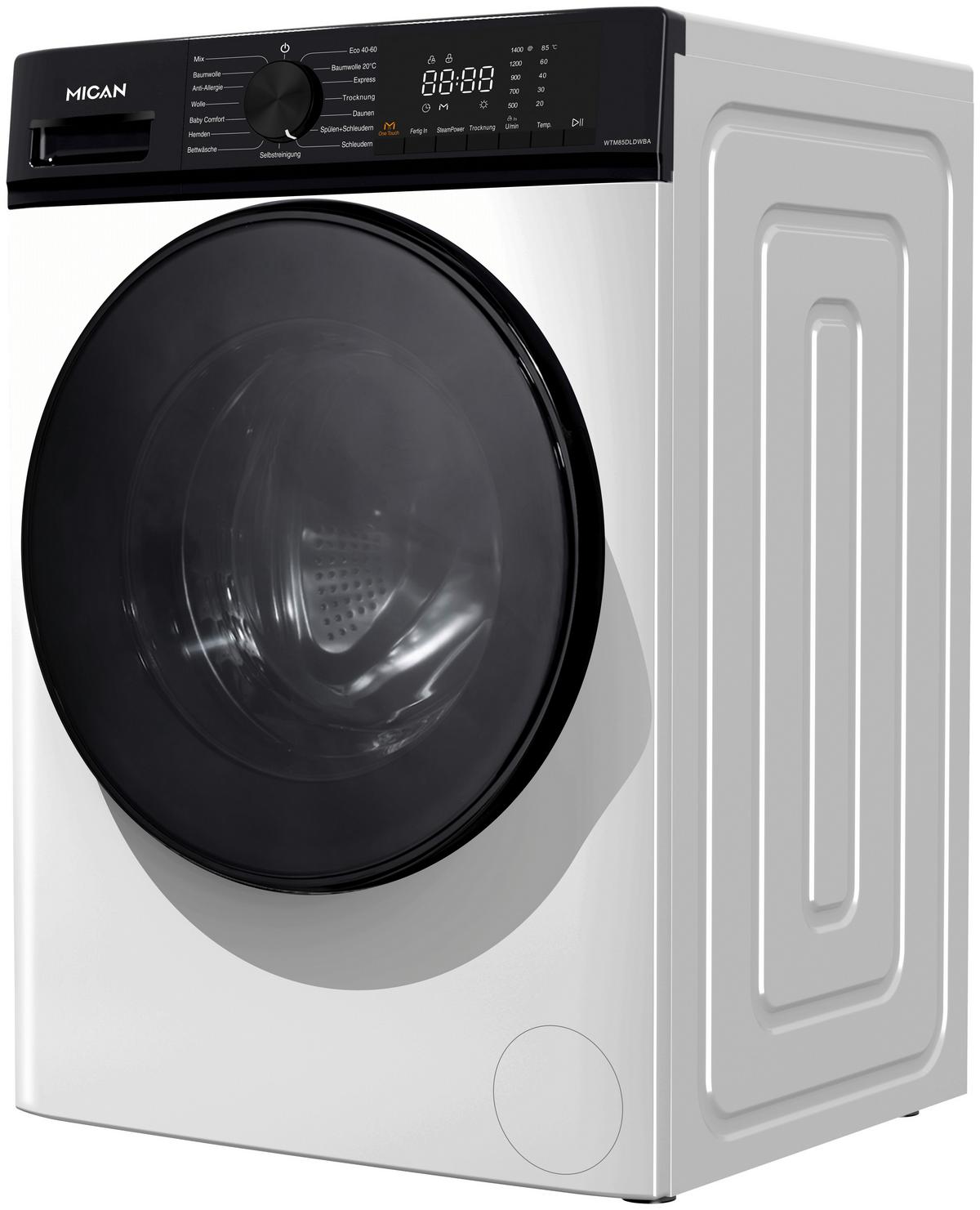 Waschtrockner WTM85DLDWBA - Weiß, Basics, Metall (60/84,7/52cm) - Mican
