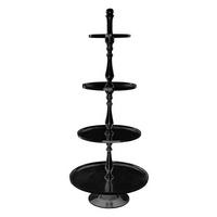 ETAŻERKA 10038248 - czarny, Design, metal (27/50/27cm)
