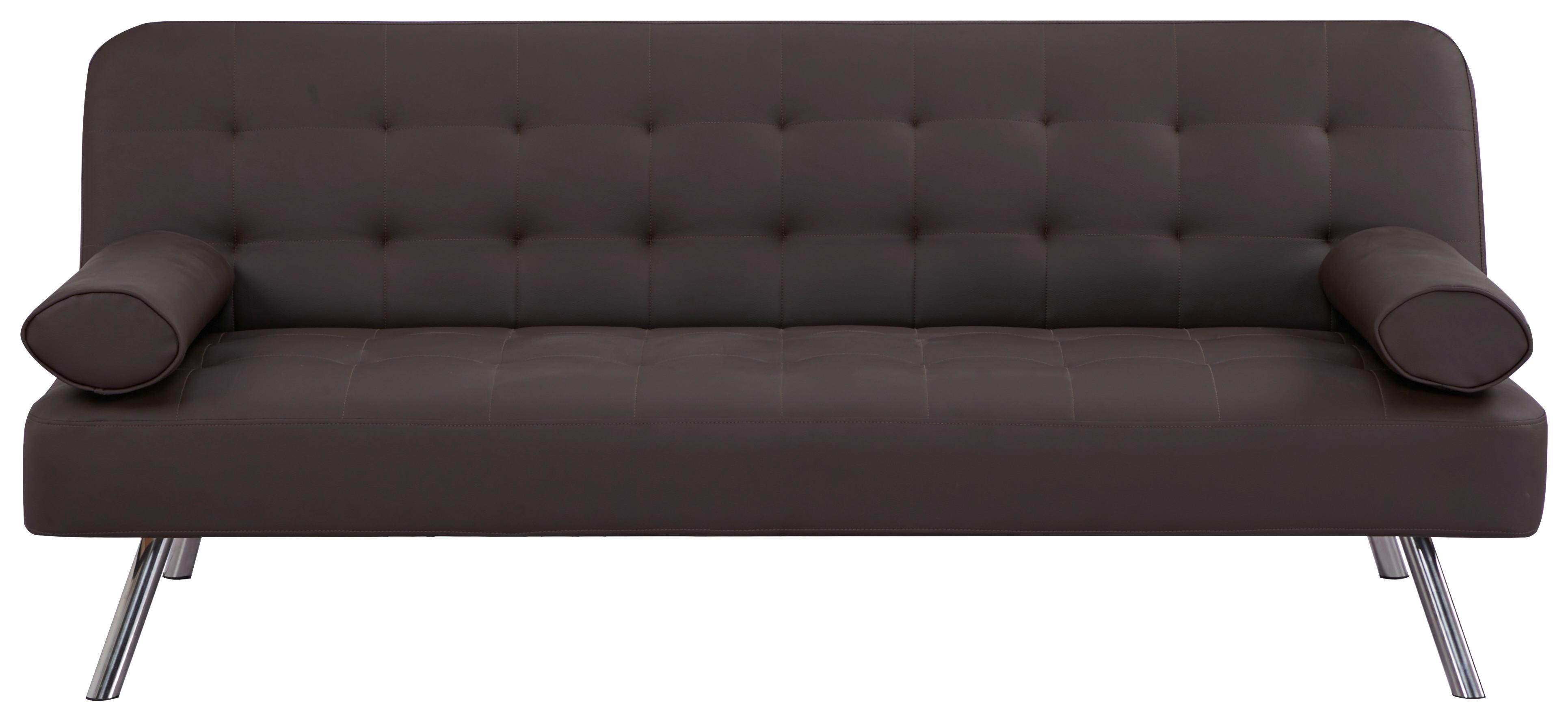 Trosed Na Razvlačenje Toledo - braon/srebrna, Moderno, tekstil/drvo (190/78/92cm) - Ondega