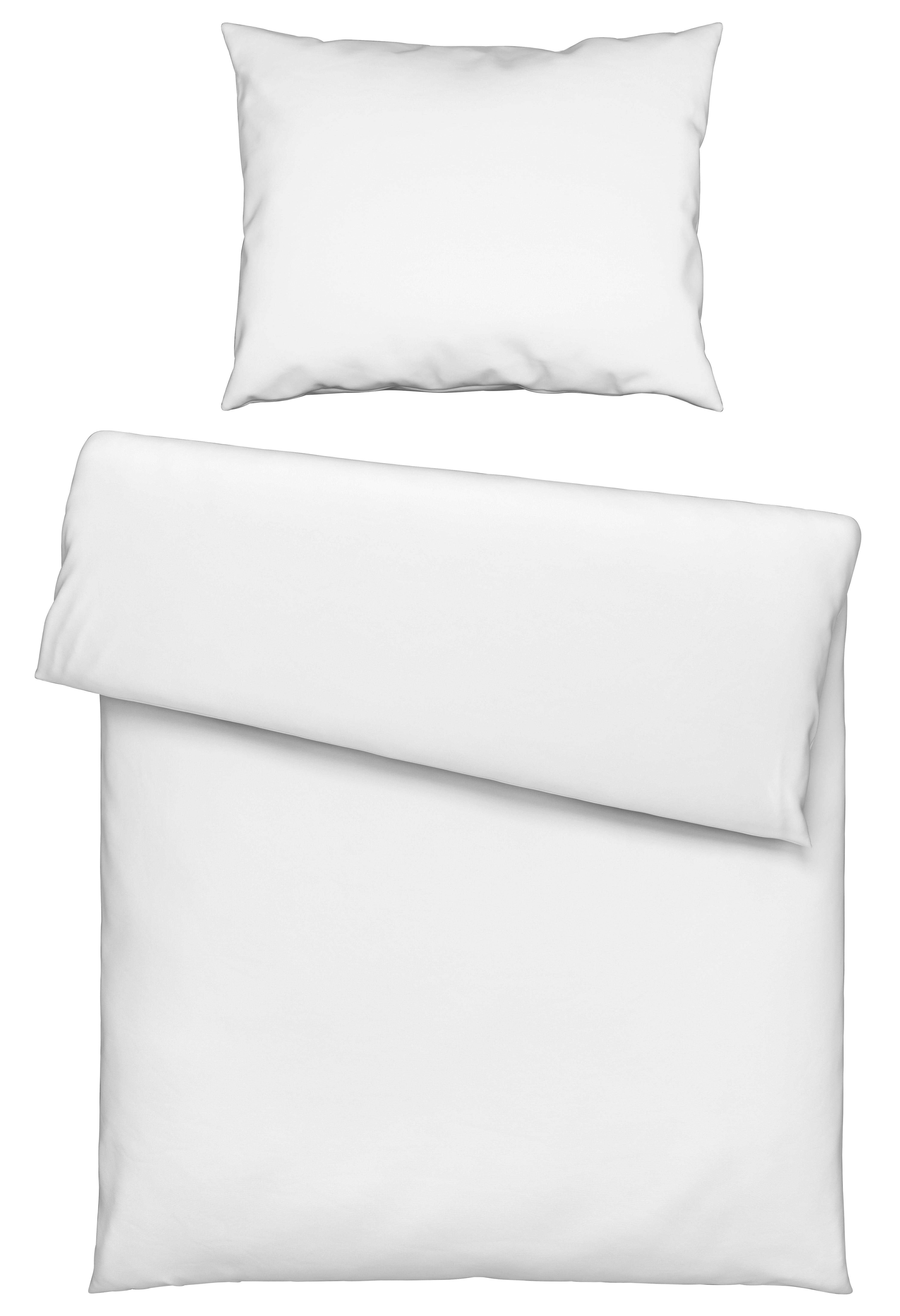 Bettwäsche Iris in Weiss ca. 160x210cm - Weiss, Modern, Textil (160/210cm) - Modern Living