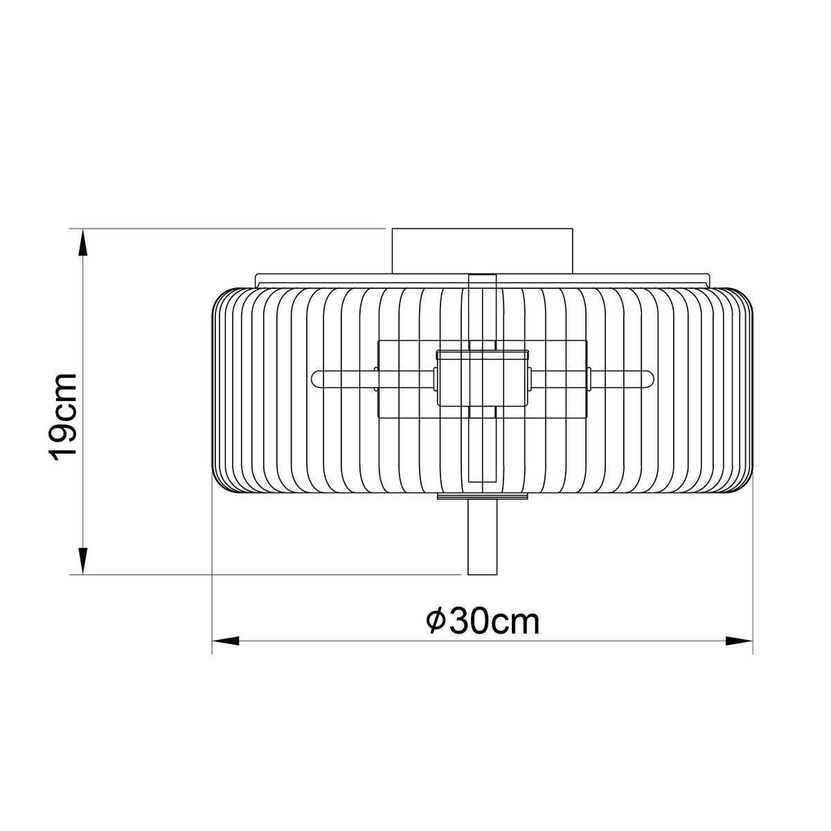 LAMPA SUFITOWA VALENTINA - kolor bursztynowy, Trend, metal/szkło (30/18cm) - Collett's Monde