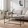 SOFFBORD LEON - svart/transparent, Modern, metall/glas (80/40/40cm) - Mömax