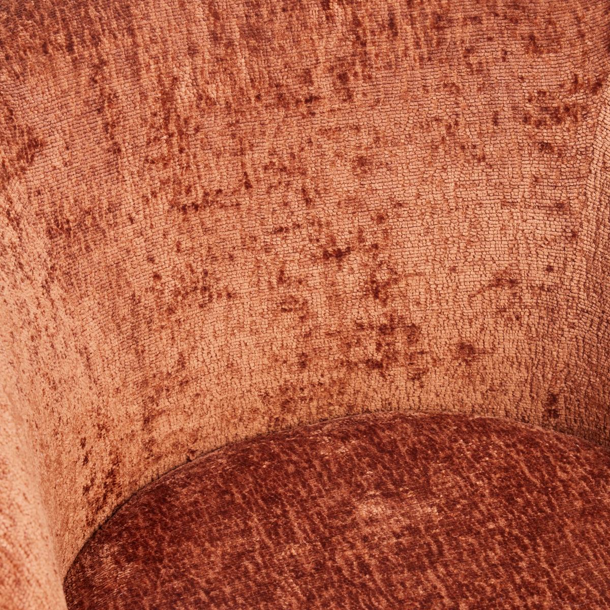 Forgószék Terrakotta Giro - fekete/terrakotta, Modern, textil/fém (67/68/73cm) - Premium Living