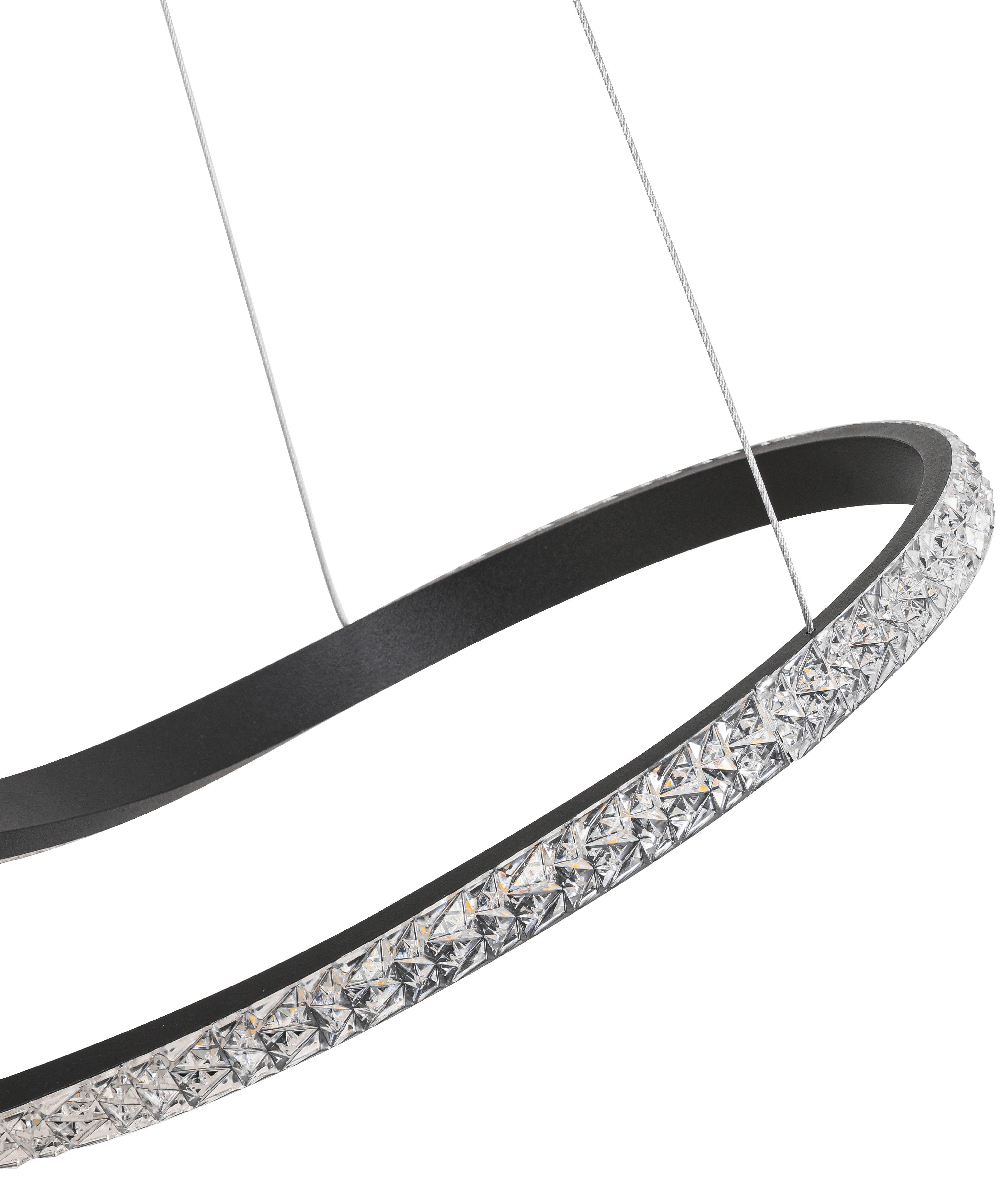 LED-HÄNGLAMPA HIT - svart, Modern, metall/plast (74/22/120cm) - Mömax