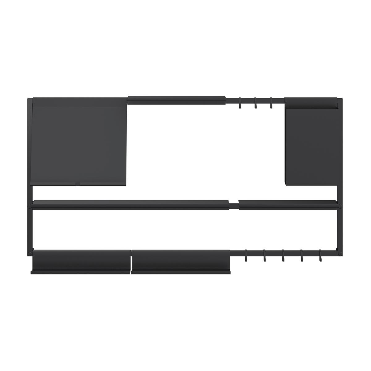 Universalablage Systemstyle Schwarz - Schwarz, MODERN, Metall (56/2,5/10,3cm) - System Style