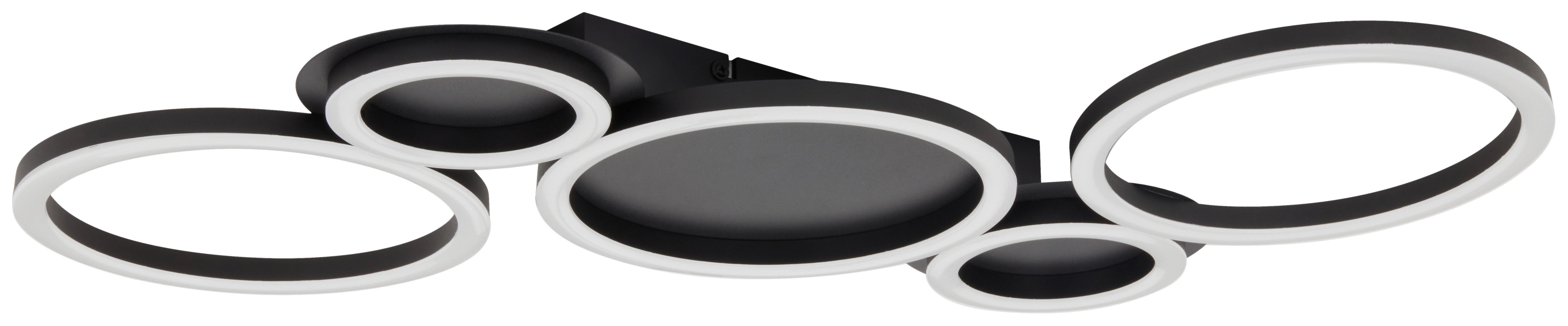 LED-Deckenleuchte Bläck Schwarz max. 40 Watt - Schwarz, MODERN, Kunststoff/Metall (74/40/5cm)