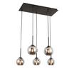 HÄNGLAMPA LUFOO - kromfärg/svart, Modern, metall/glas (75/25/120cm) - Mömax