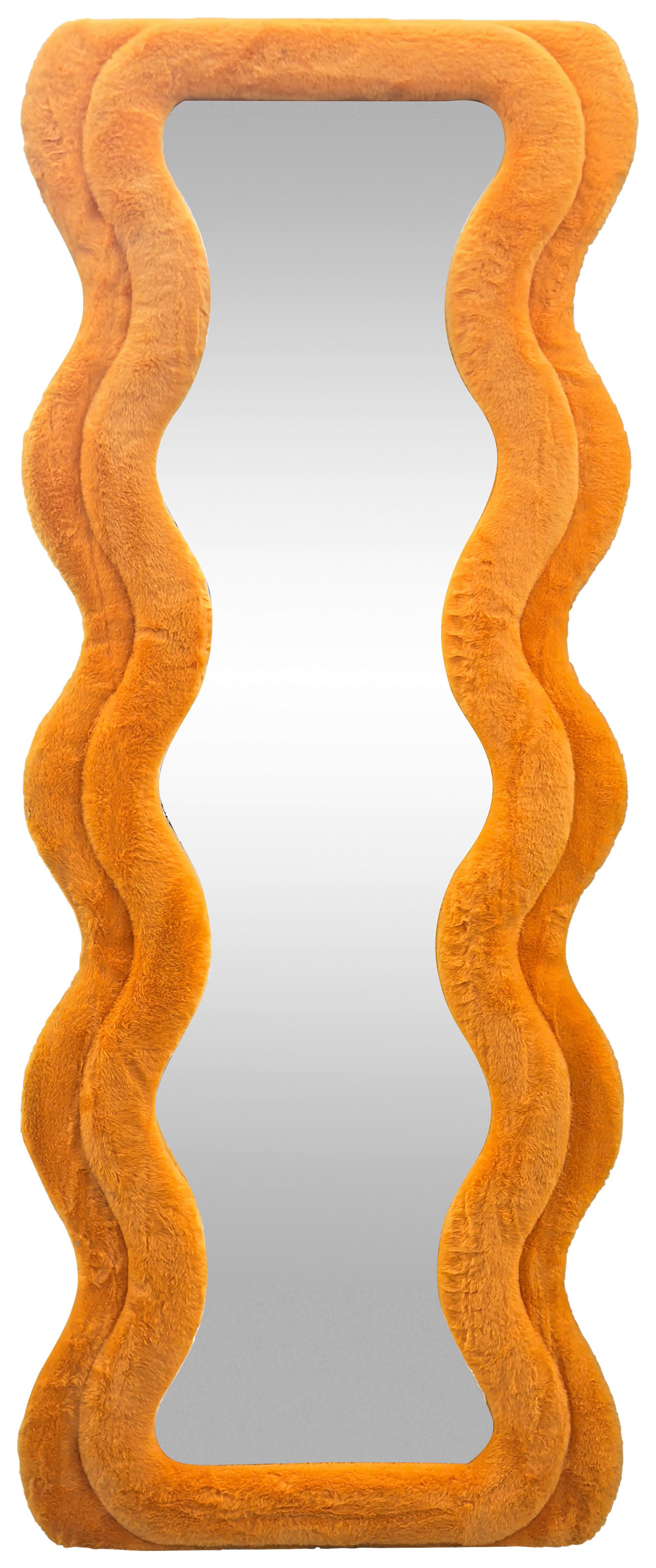 Oglindă de perete SUKI - portocaliu, Lifestyle, sticlă/textil (60/160/4cm) - Modern Living