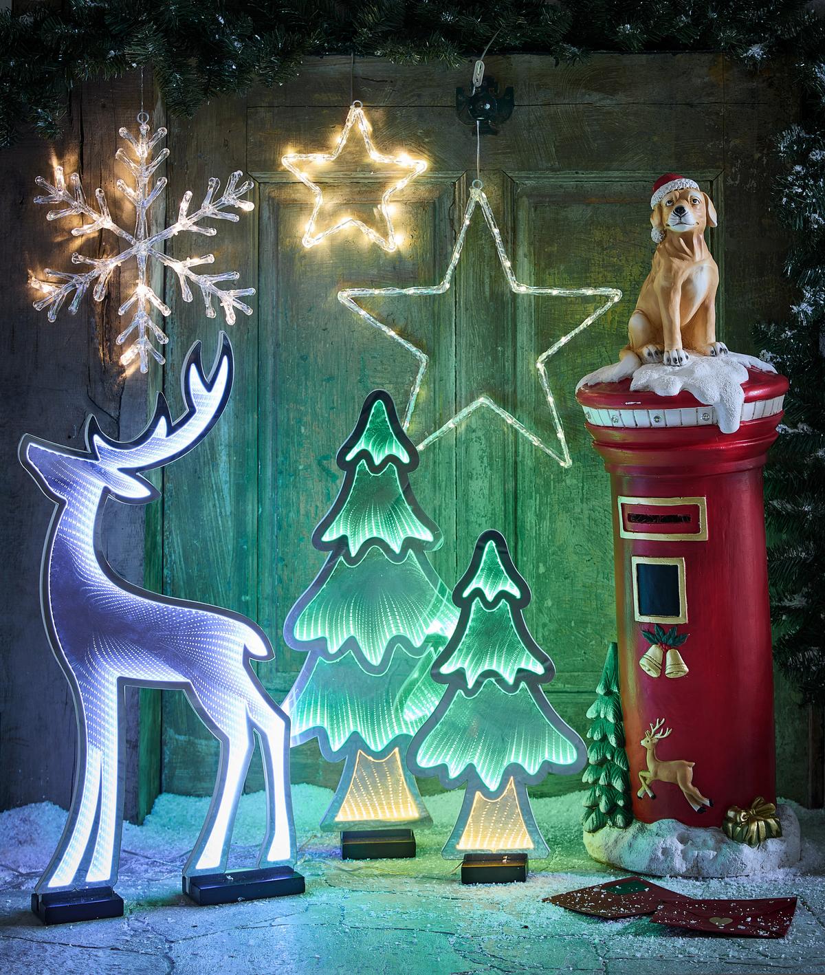 GWIAZDA DEKORACYJNA WS-LZ231027L - przejrzysty, Lifestyle, tworzywo sztuczne/metal (40/40cm) - X-Mas
