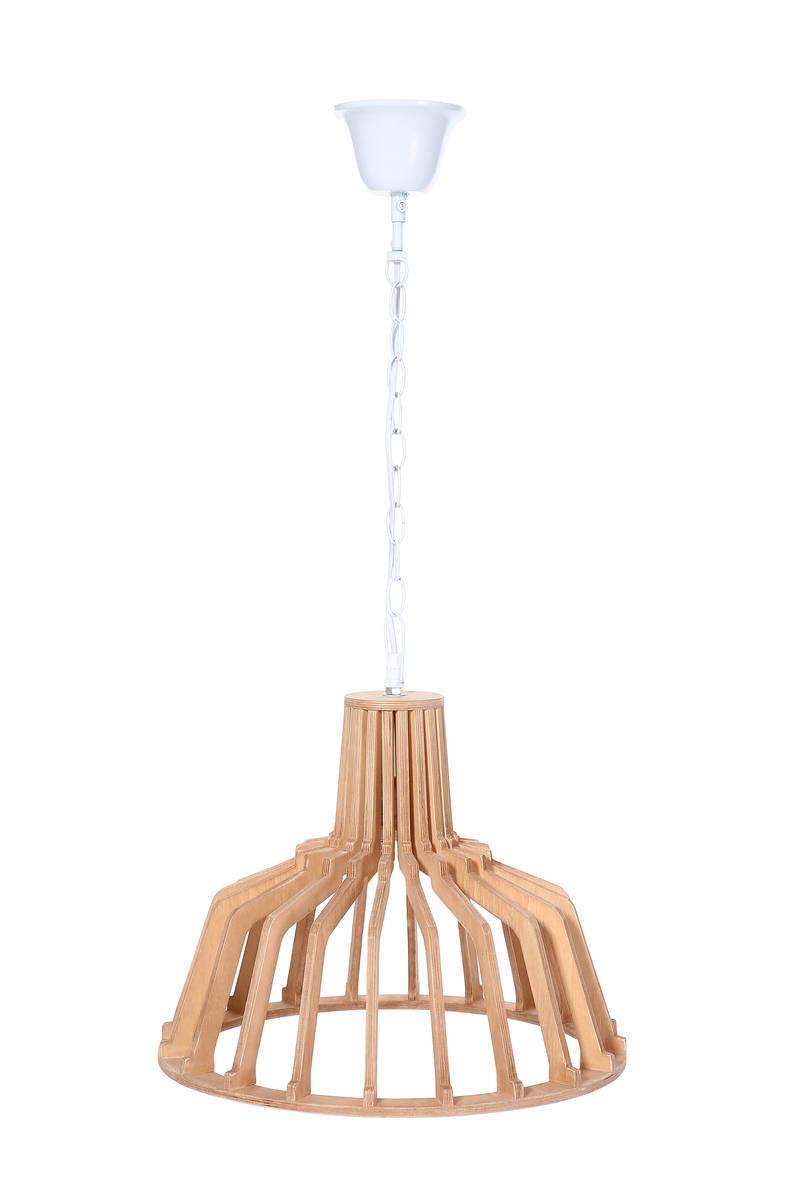 Hängeleuchte Hängelampe Lucerna 280 - Naturfarben, Trend, Holzwerkstoff (41/39/41cm) - Kayoom