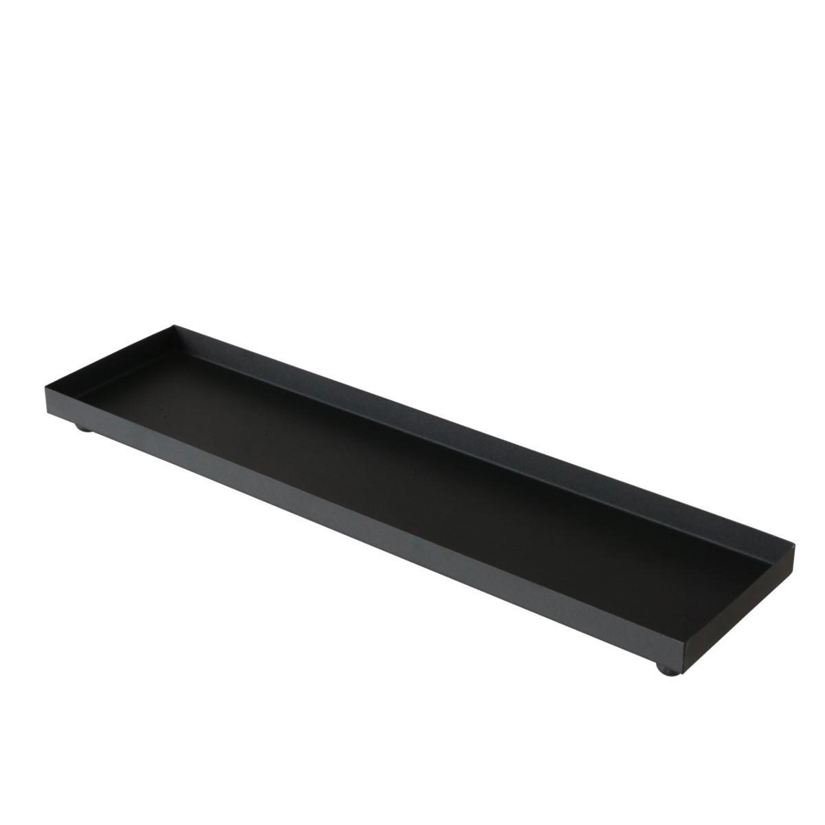 TACA DEKORACYJNA 2040099 - MODERN LIVING - czarny, Basics, metal (76/20/6cm)