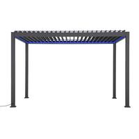 Pergola Mirador Deluxe Smart Anthrazit m.LED ca. 400x300 cm - Anthrazit, LIFESTYLE, Metall (400/300/250cm) - Gardenson