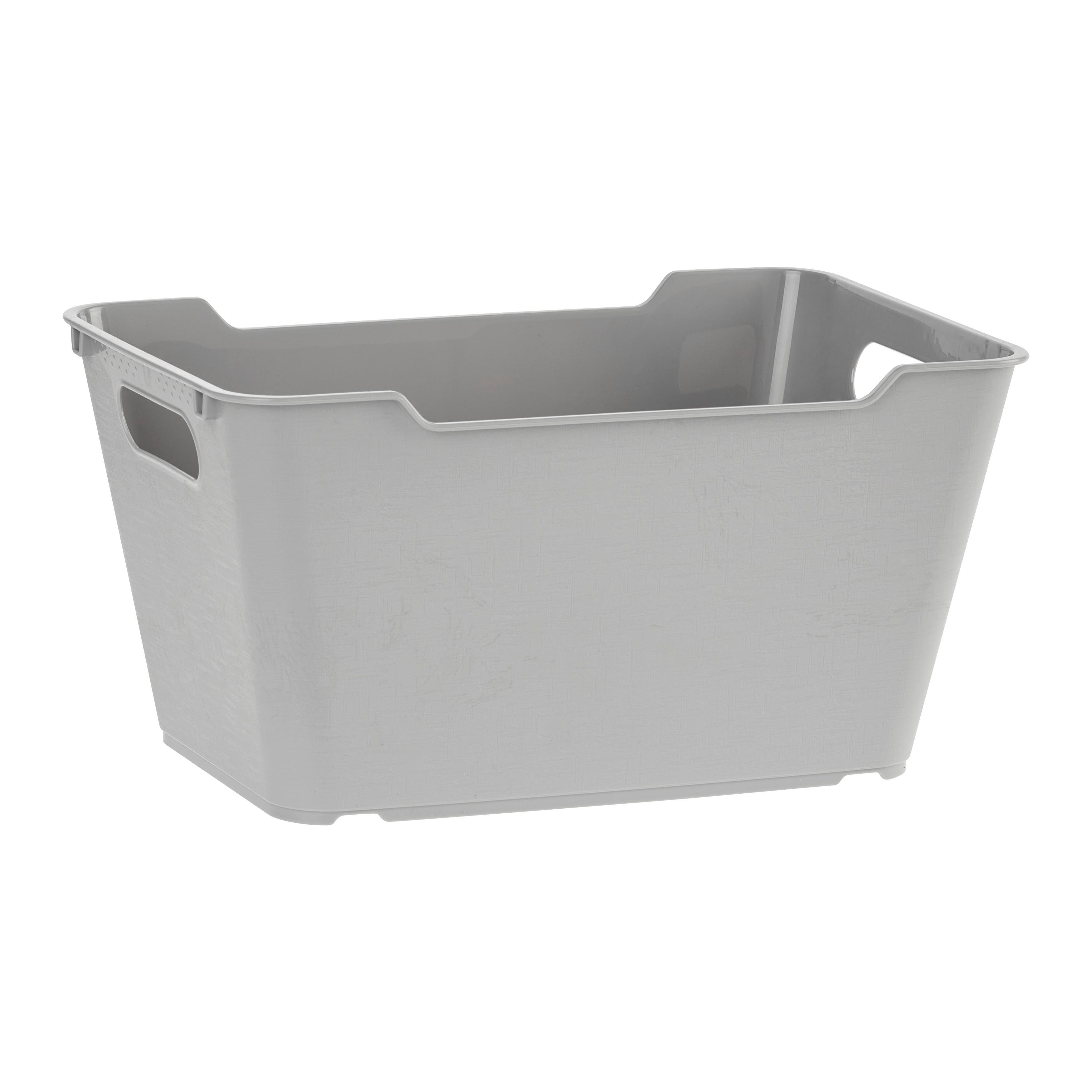 Košarica Za Shranjevanje Lotta -M- Ca. 6l -Ext- - siva, Moderno, umetna masa (29,5/19/15cm) - Mömax