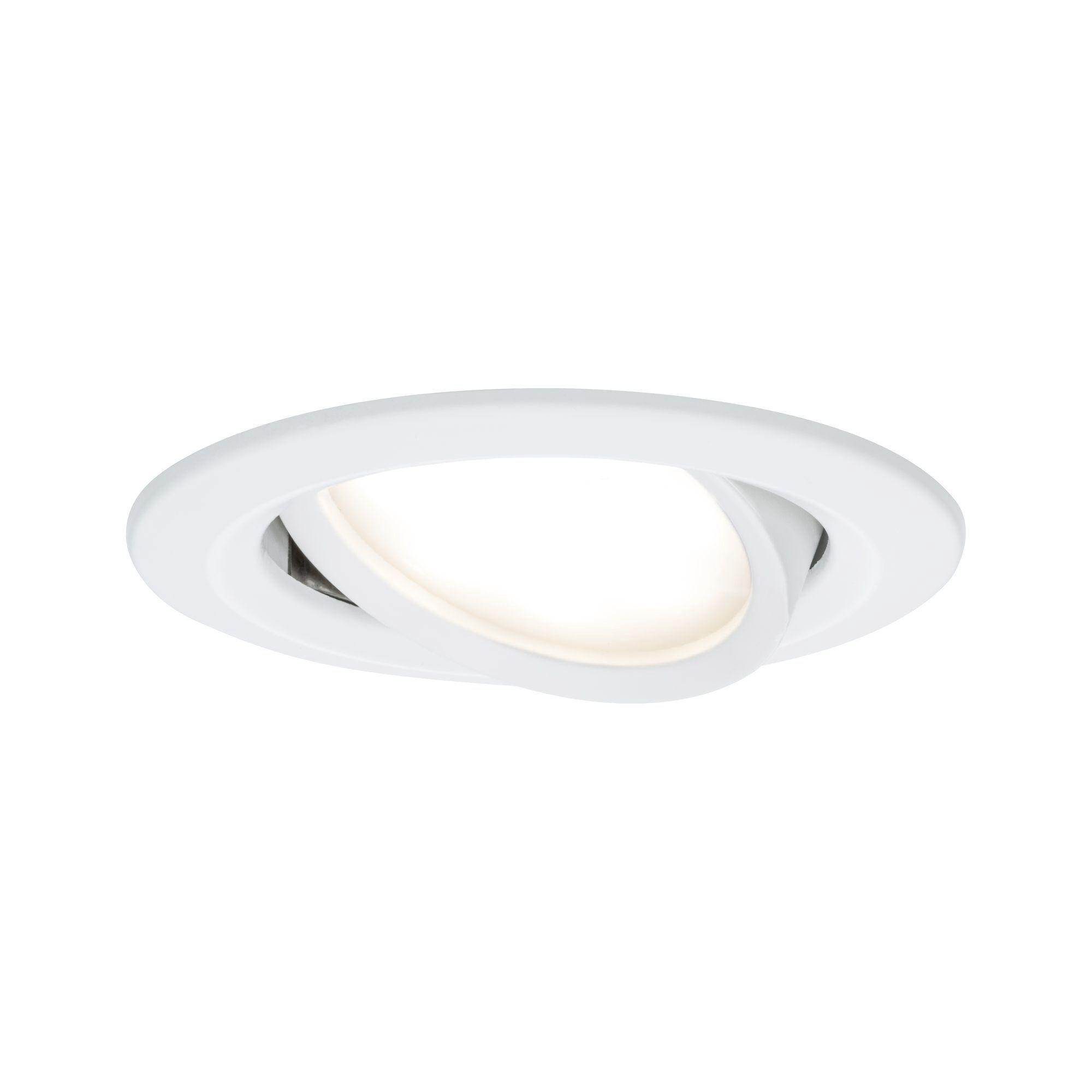 Deckenleuchte Nova in Weiß/Alufarben max. 6,5 W - Basics (8,4cm) - Paulmann