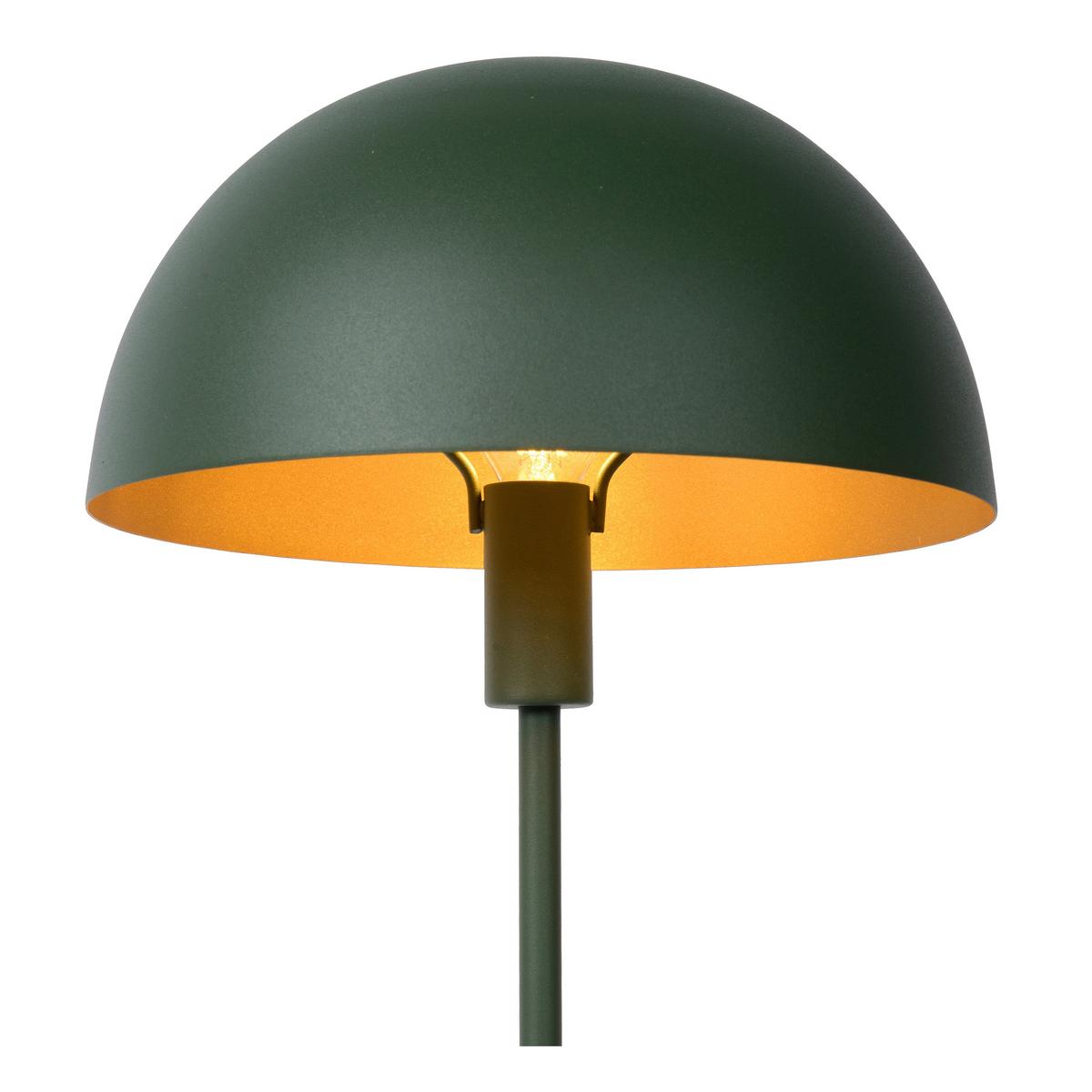 LAMPA STOŁOWA 45596/01/33 SIEMON - zielony/kolor mosiężny, Design, metal (25/40cm) - Lucide