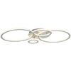 LED-TAKLAMPA KLAUSE - silver/nickelfärgad, Modern, metall/plast (95/52/7,7cm) - Mömax
