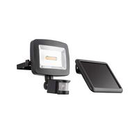 Solarleuchte Strahler Klar/Schwarz max. 3 Watt - Klar/Schwarz, Basics, Kunststoff (16,3/12,5/18cm) - Globo