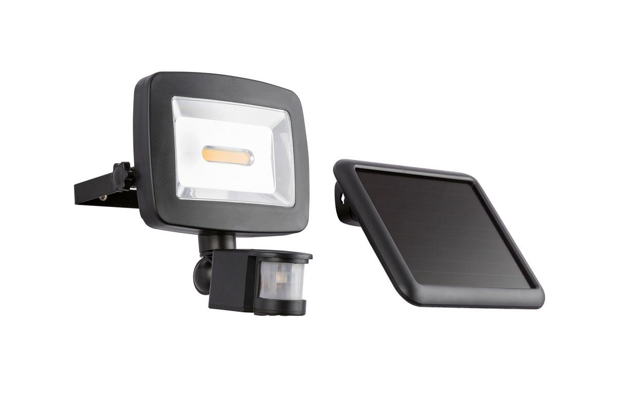 Solarleuchte Strahler Klar/Schwarz max. 3 Watt - Klar/Schwarz, Basics, Kunststoff (16,3/12,5/18cm) - Globo