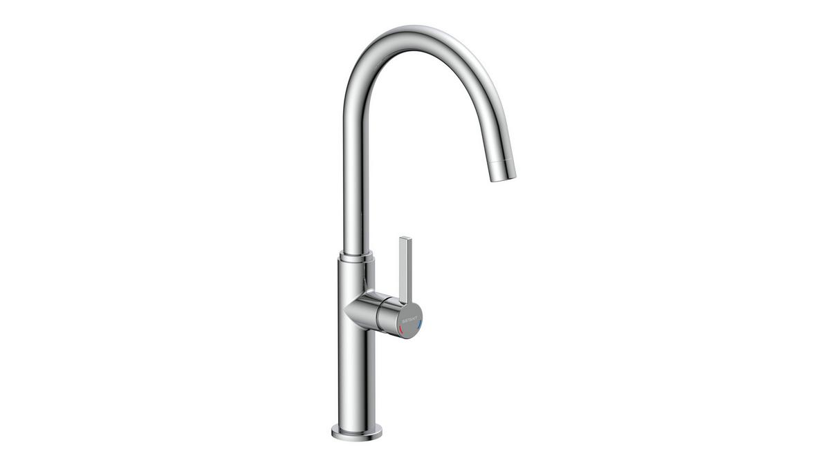 Küchenarmatur Sistant Glasglow in Chrom - Chromfarben, Basics, Metall (41cm) - Sistant