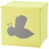 Faltbox Alisa in Gelb ca. 34l - Gelb/Schwarz, Karton/Kunststoff (33/32/33cm) - Modern Living