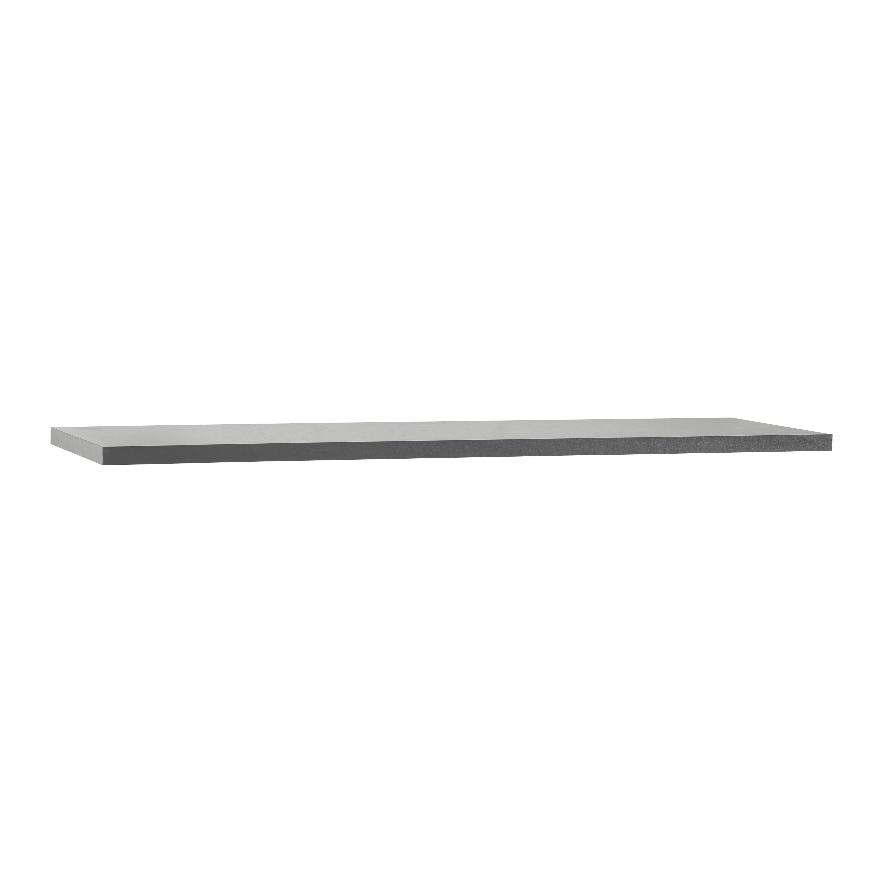 VÄGGHYLLA BIGG -SB- - antracit, trämaterial (80/1,6/25cm) - Mömax