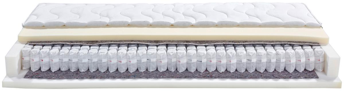 Madrac S Džep.opruž.jezgrom Timber H2/h3 - bijela, tekstil (90/200cm) - Primatex