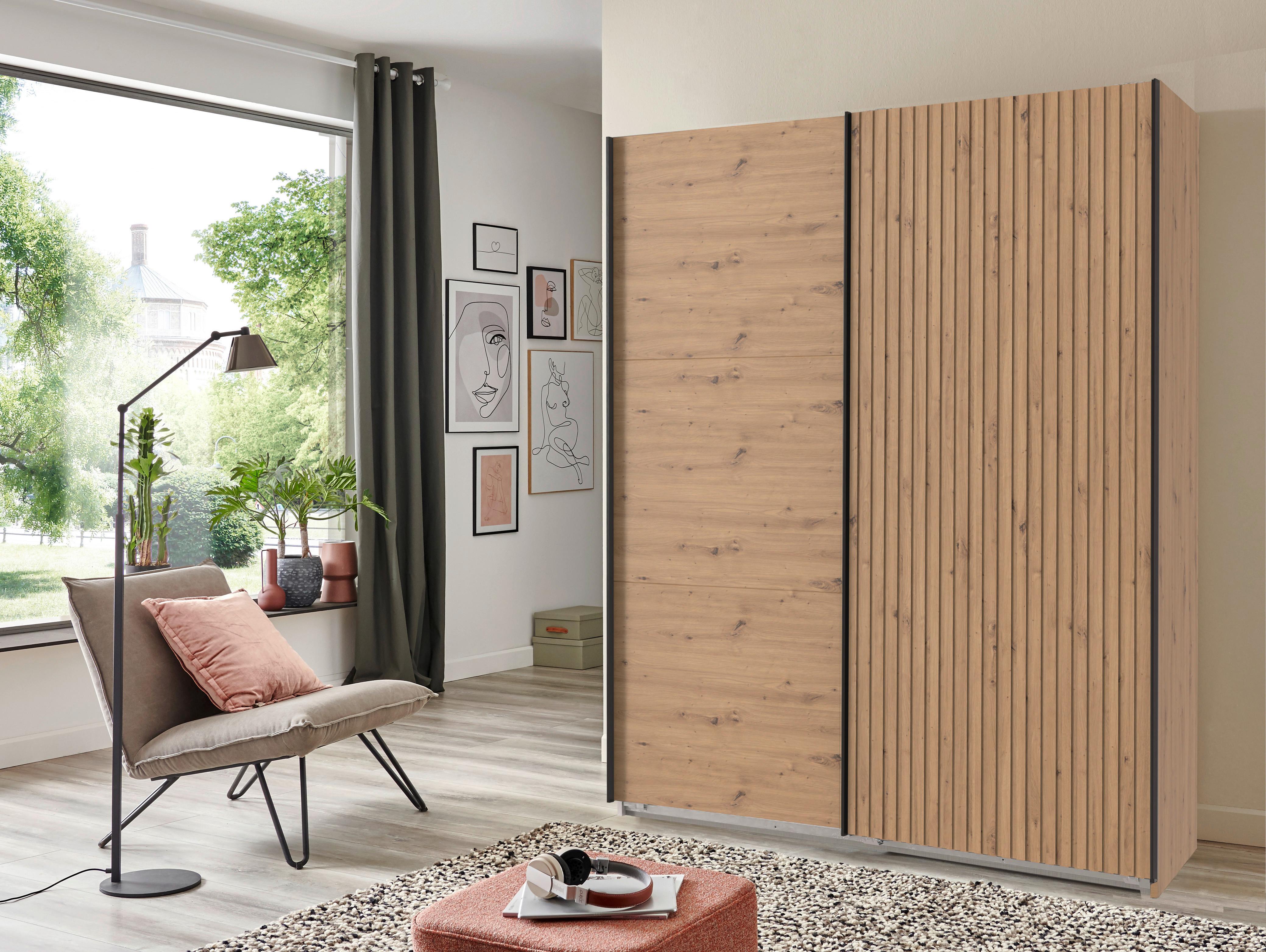 DULAP USI CULISANTE ANDORRA - stejar Artisan, Modern, material pe bază de lemn (200/216/65cm) - Modern Living