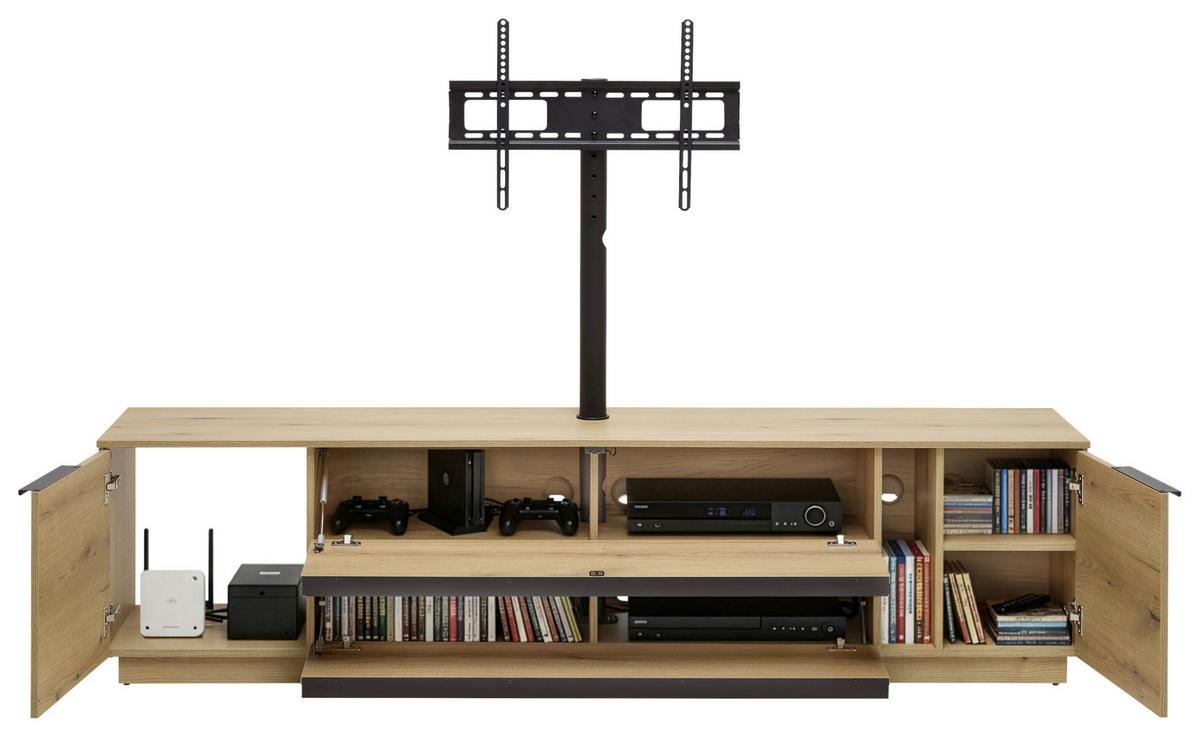 Comodă TV NEO - culoare lemn stejar, Modern, material pe bază de lemn (210/53/40cm) - Modern Living