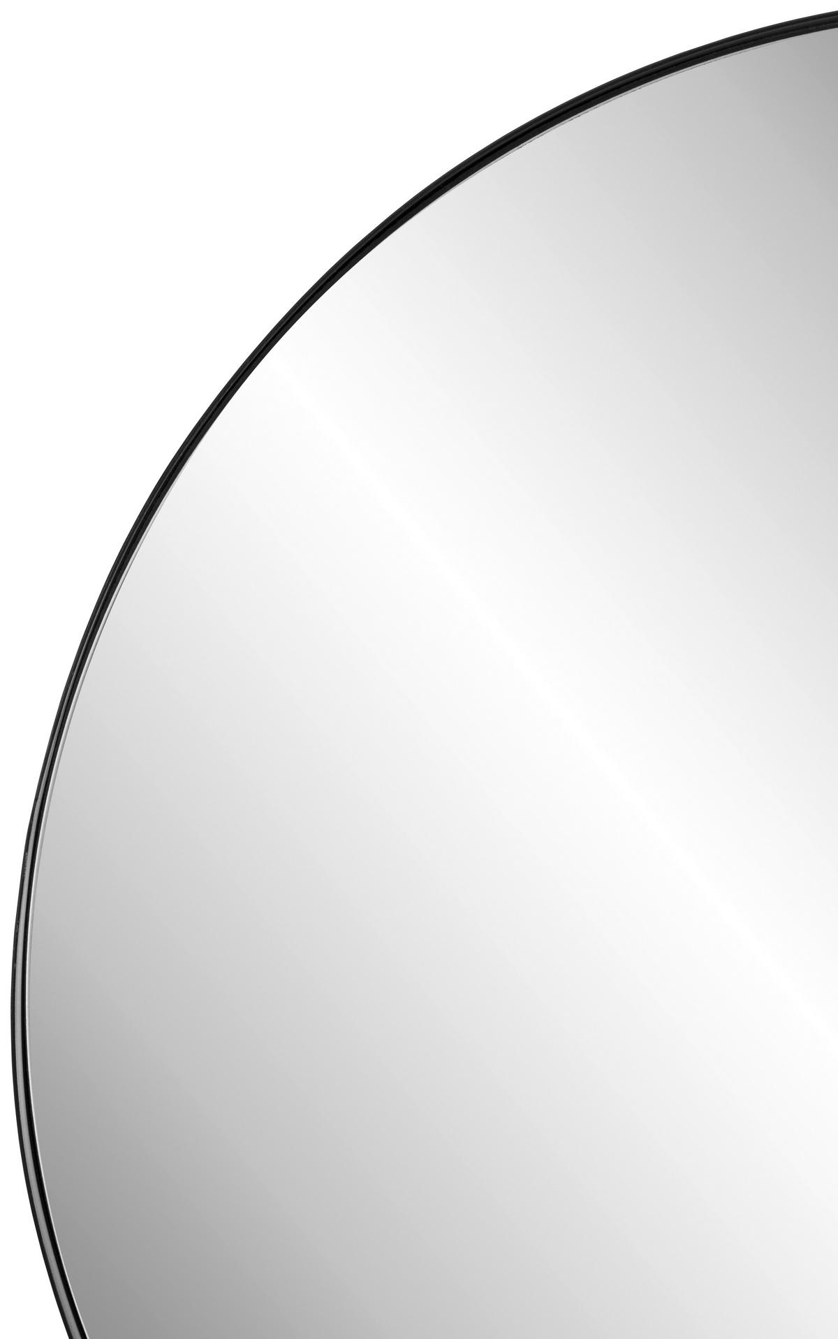 LUSTRO ŚCIENNE KATIE - czarny, Trend, materiał drewnopochodny/metal (60/60/4cm) - Landscape