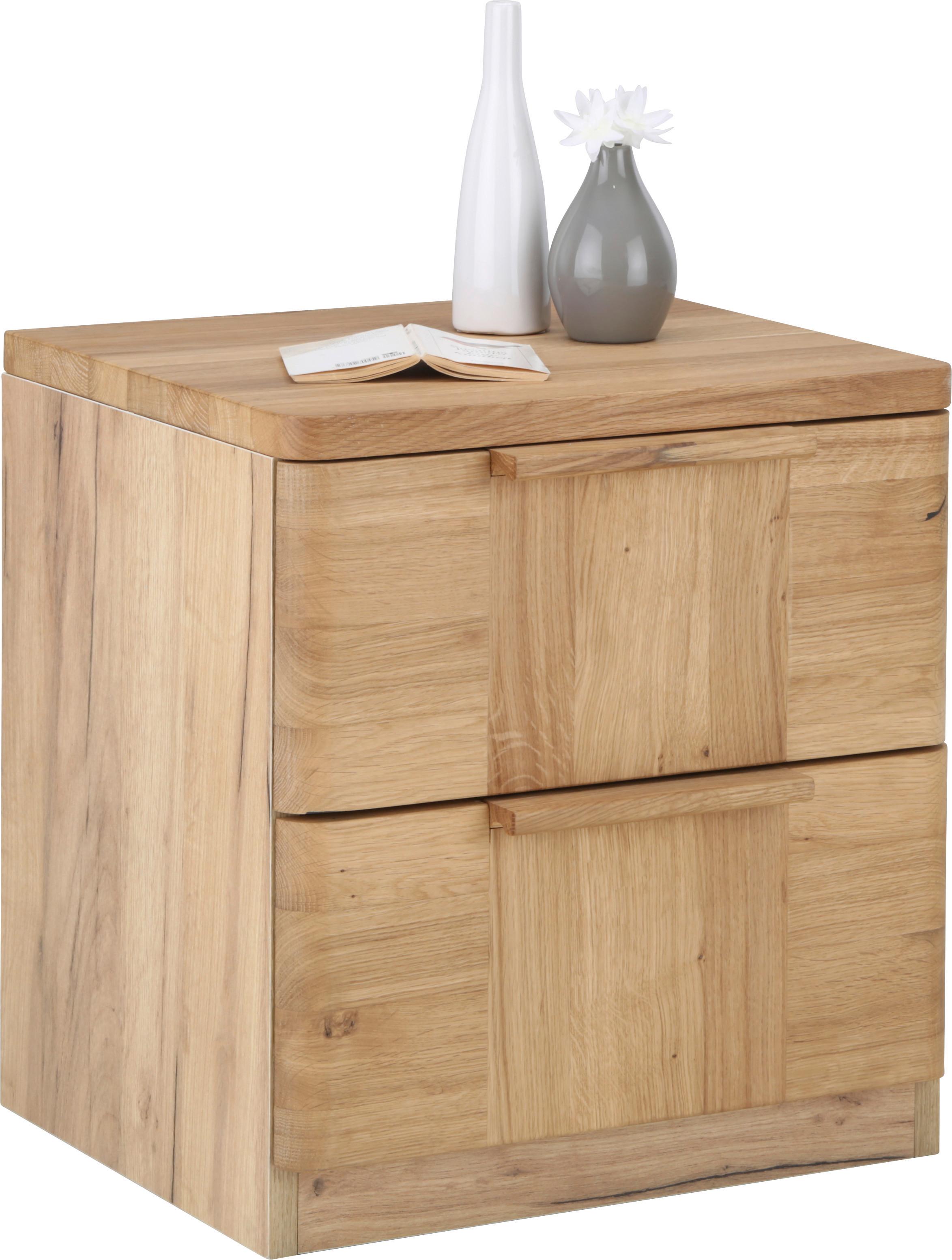 Nachttisch in Eichefarben - Eichefarben, Konventionell, Holz (45/48,5/40cm) - ecoTree