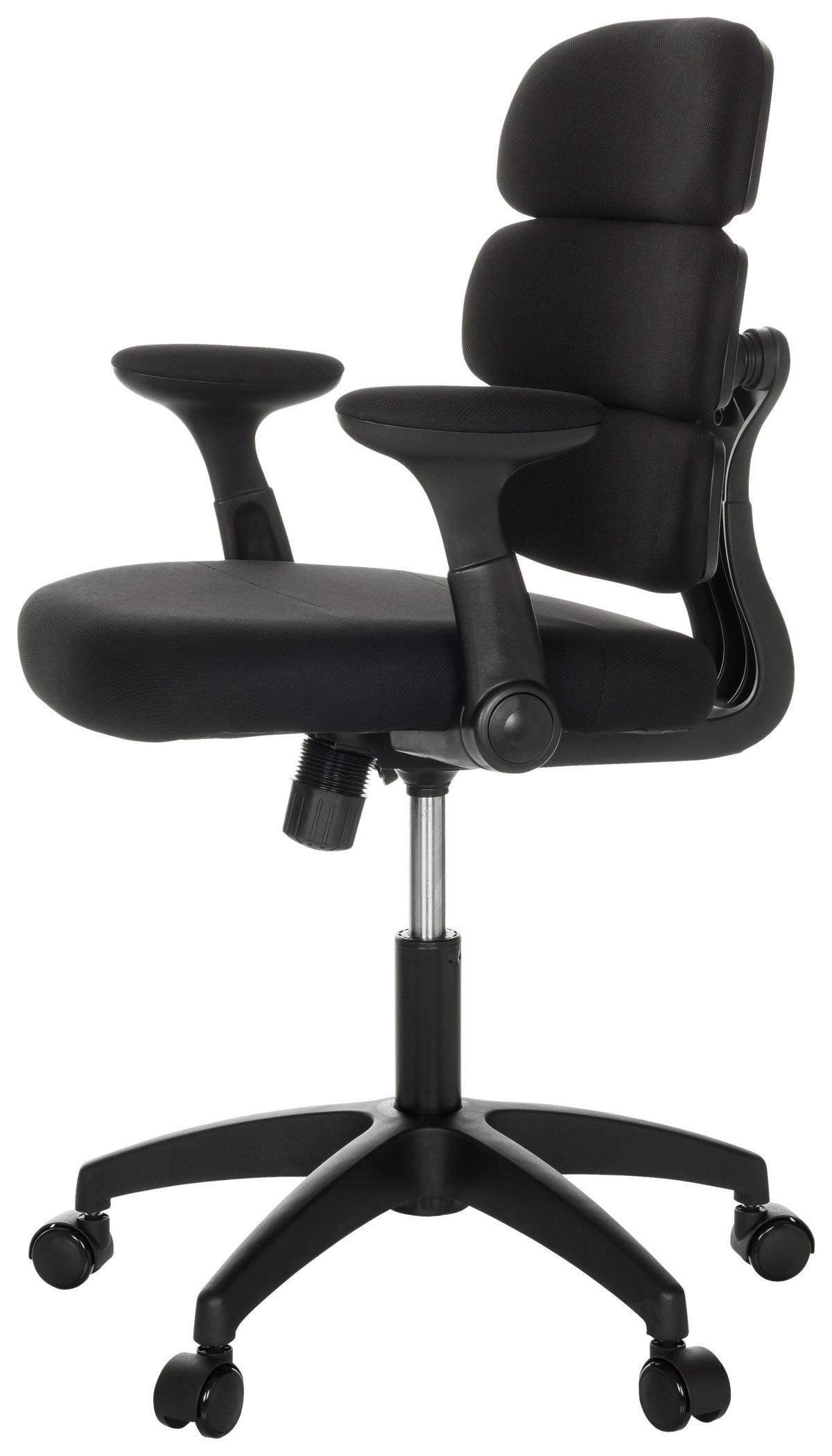 Mladinski Vrtljivi Stol Kid Ergolino B, Črna - črna, Basics, umetna masa/tekstil (62/86-97/62cm) - MID.YOU