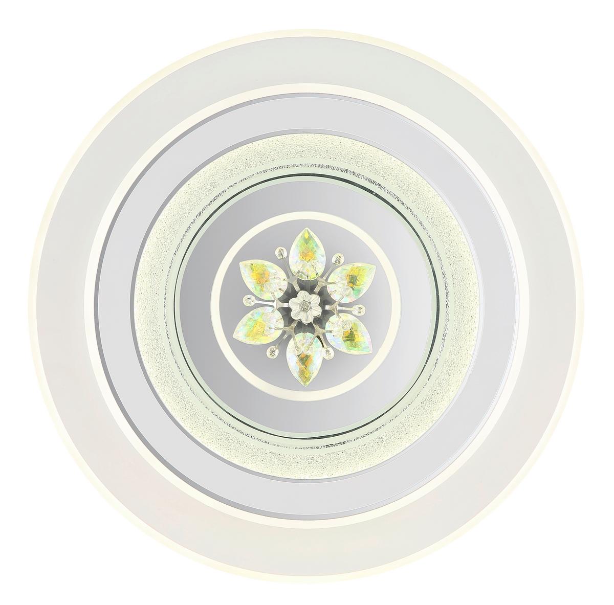 Led Stropna Svjetiljka Boja Kroma - bijela/prozirno, Konvencionalno, metal/plastika (46/6,5cm) - Globo