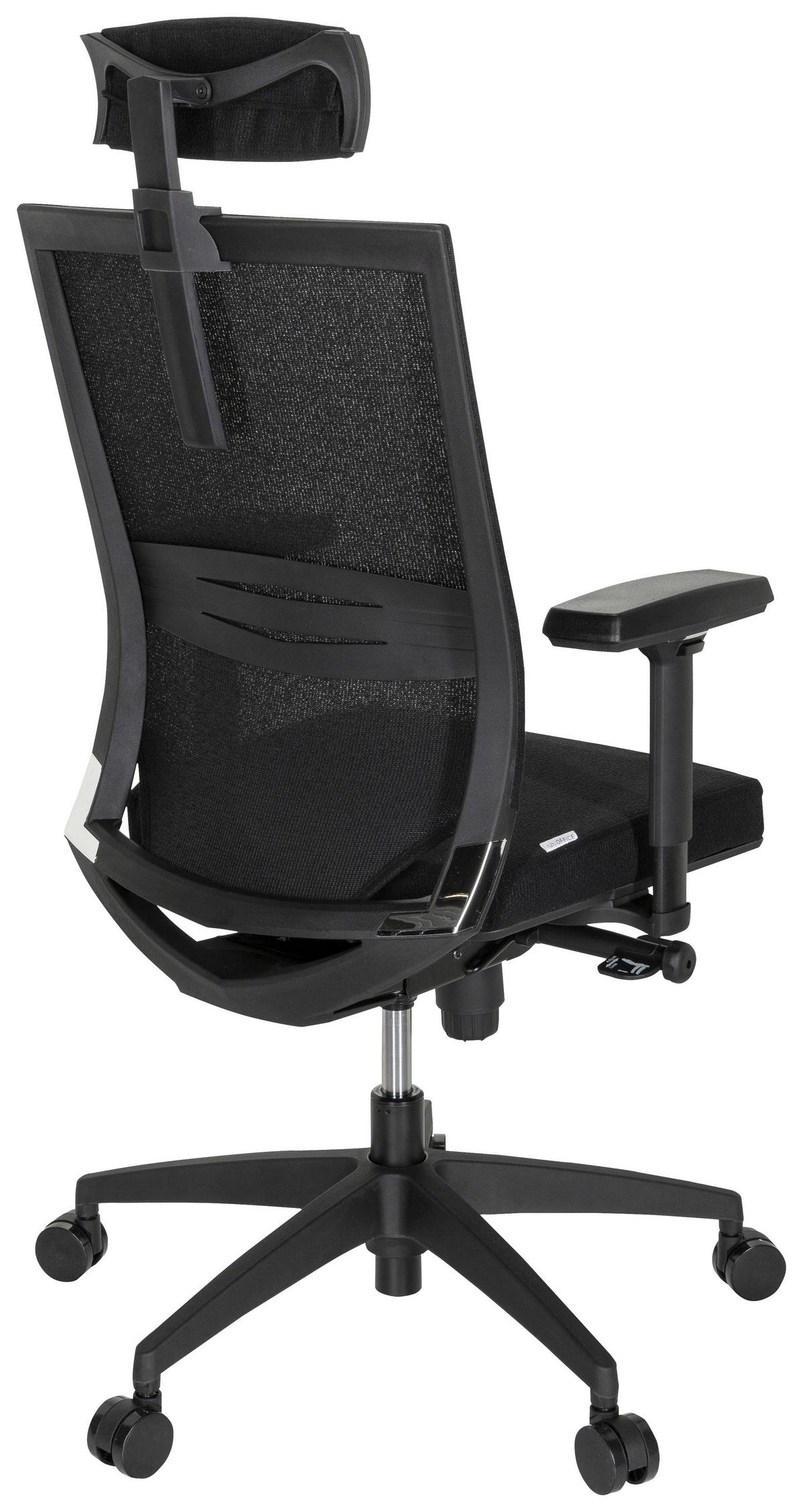 Pisarniški Stol Porto Max High I, Črna - črna, Moderno, umetna masa/tekstil (63/113/65cm) - MID.YOU