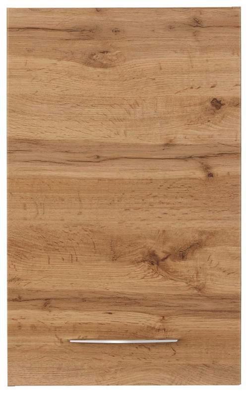 Oberschrank Florida Eichefarben - Chromfarben/Eichefarben, MODERN, Holzwerkstoff/Metall (40/64/20cm) - Premium Living