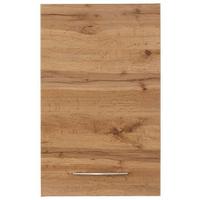 Zgornja Omarica Florida, Barva Hrasta - barve kroma/barve hrasta, Moderno, kovina/leseni material (40/64/20cm) - Premium Living