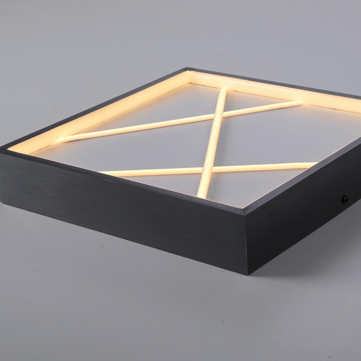 LAMPA SUFITOWA LED 14092-18 MIKADO - czarny, Design, tworzywo sztuczne/metal (30/30/4,5cm)
