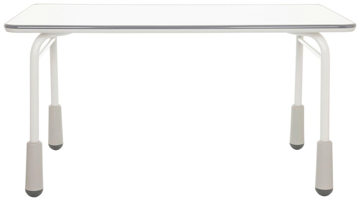 Jugenddschreibtisch Kid Gro T ca.120x58-67x60cm Hellgrau - Hellgrau, Basics, Holzwerkstoff/Metall (120/58-67/60cm) - MID.YOU