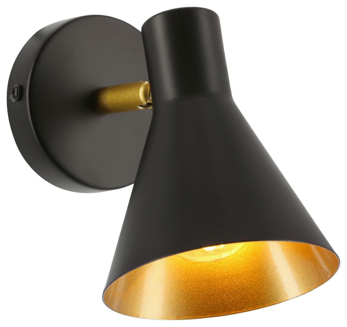 Svjetiljka Zidna 21-70968 - crna, Basics, metal (14/13/10cm)
