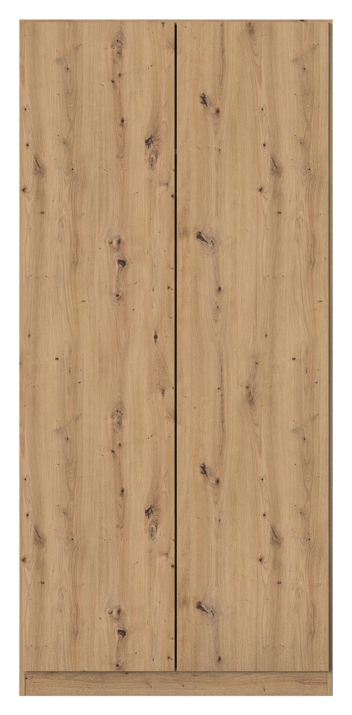 Drehtürenschrank COSTA ca.91x197x54cm Eiche Artisan - Eiche Artisan, MODERN, Holzwerkstoff (91/197/54cm) - Rauch Möbel