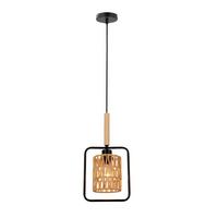 Viseća Svjetiljka Crown - bež/crna, Natur, metal/tekstil (20/12/110cm)