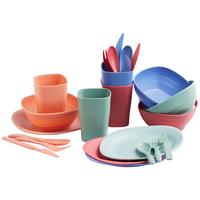Picknickset Pop Up Mushroom Multicolor, 24-teilig - Multicolor, LIFESTYLE, Kunststoff (18/26/14cm) - Mömax